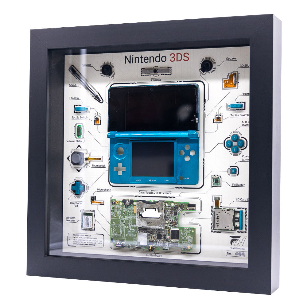 Frameworks - Nintendo - 3DS (Aqua Blue) - Deconstructed Premium Display