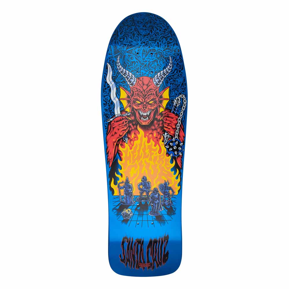 Stranger Things -  Santa Cruz Hellfire Flame Skateboard Deck 10in