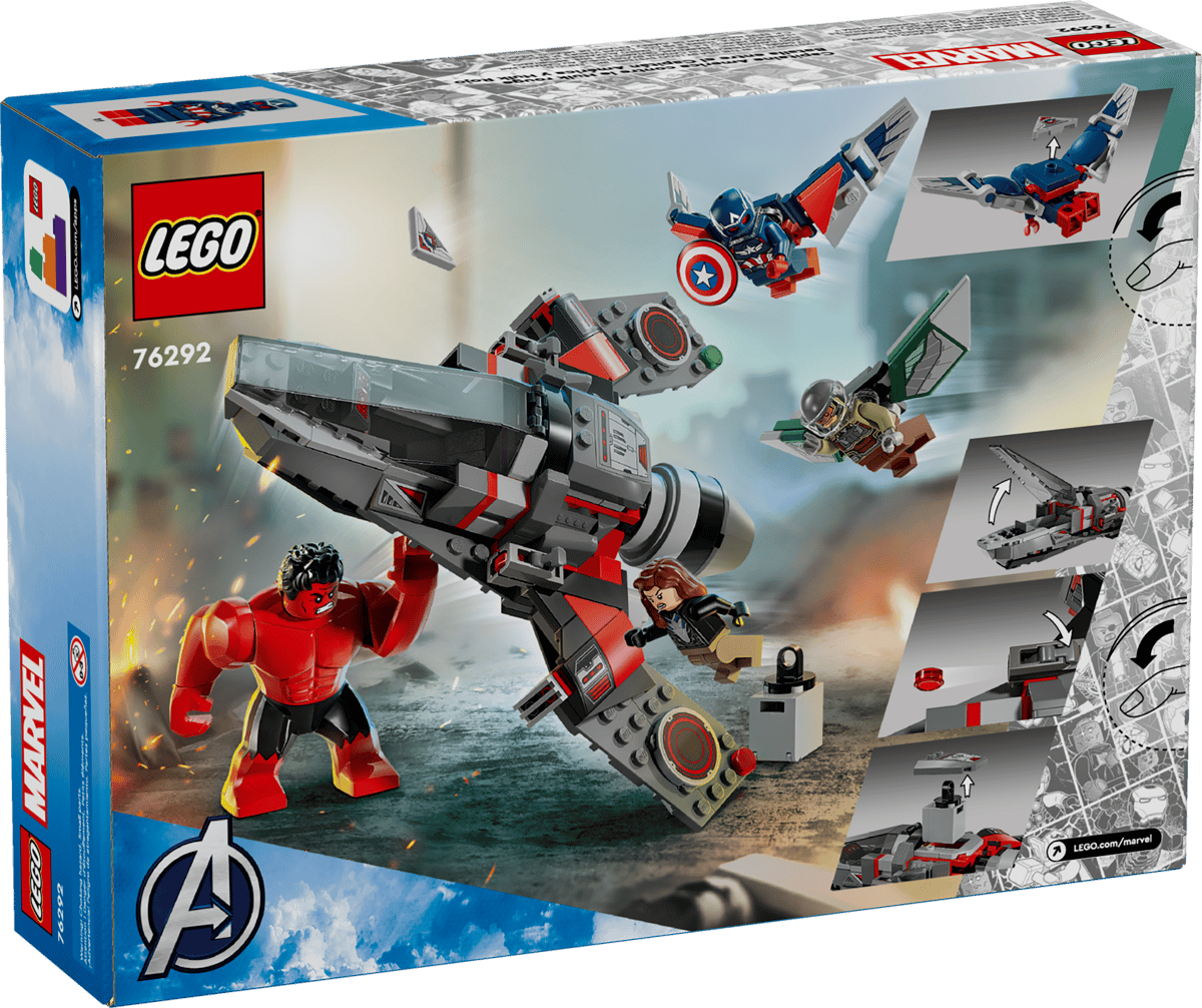 LEGO Marvel Captain Ameriva vs. Red Hulk Battle