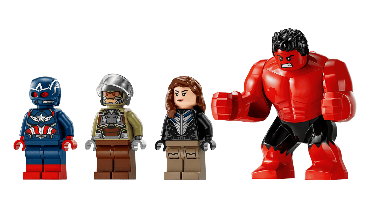 LEGO Marvel Captain Ameriva vs. Red Hulk Battle