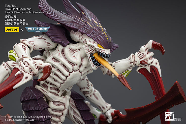 Joytoy Warhammer 40k Tyranids Hive Fleet Leviathan Tyranid Warrior with Boneswords