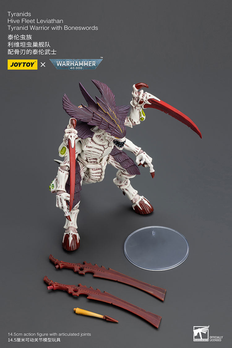 Joytoy Warhammer 40k Tyranids Hive Fleet Leviathan Tyranid Warrior with Boneswords