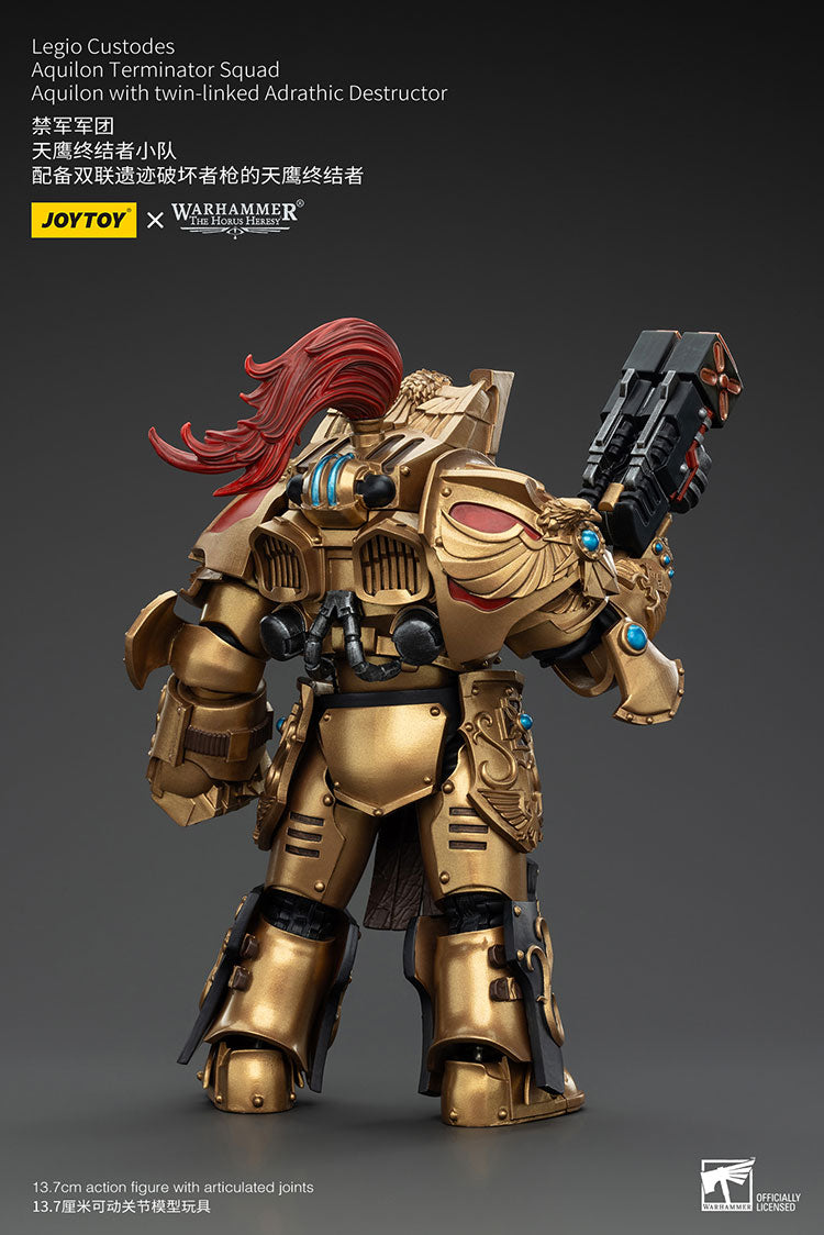 Warhammer Joytoy Custodes Aquilon Terminator with Twin-Linked Adrathic Destructor