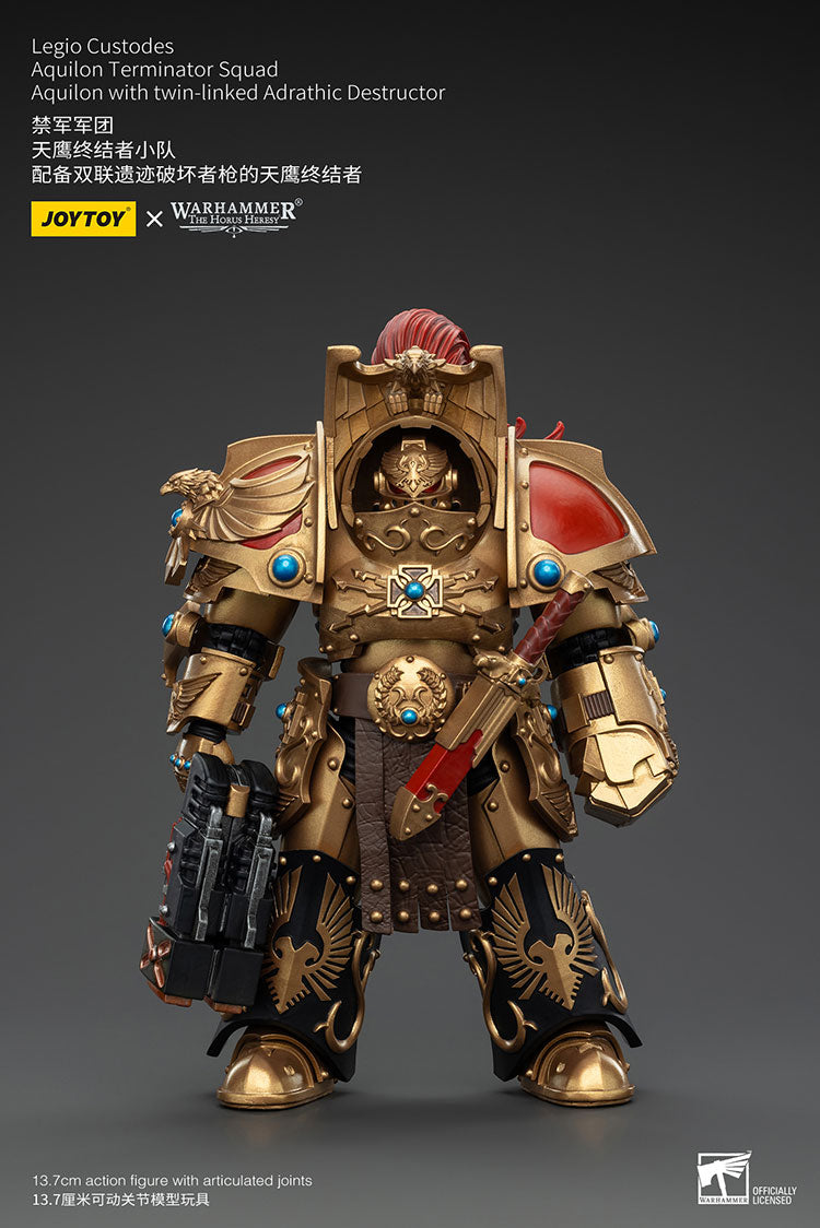 Warhammer Joytoy Custodes Aquilon Terminator with Twin-Linked Adrathic Destructor