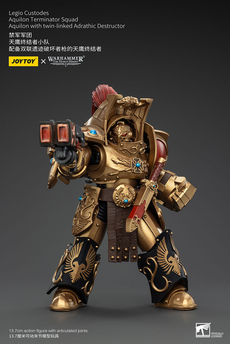 Warhammer Joytoy Custodes Aquilon Terminator with Twin-Linked Adrathic Destructor
