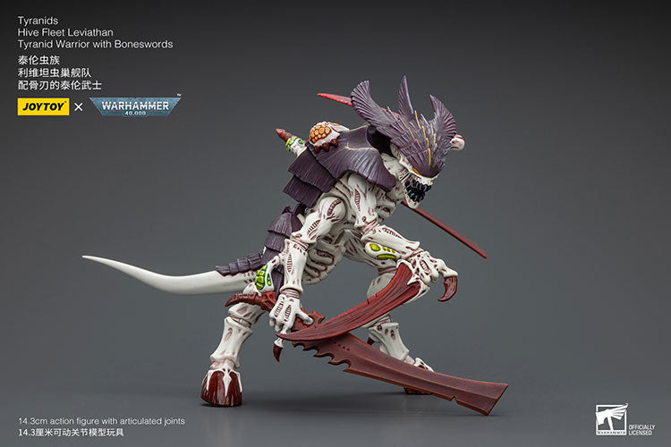 Joytoy Warhammer 40k Tyranids Hive Fleet Leviathan Tyranid Warrior with Boneswords