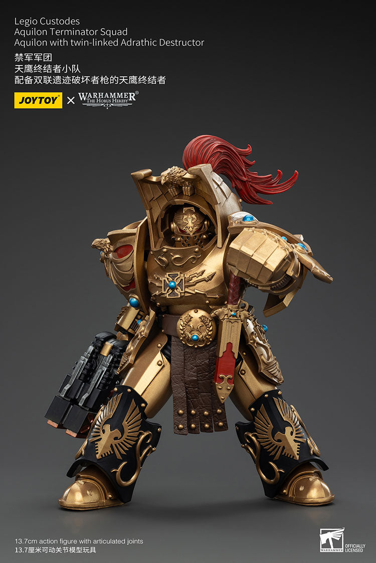 Warhammer Joytoy Custodes Aquilon Terminator with Twin-Linked Adrathic Destructor