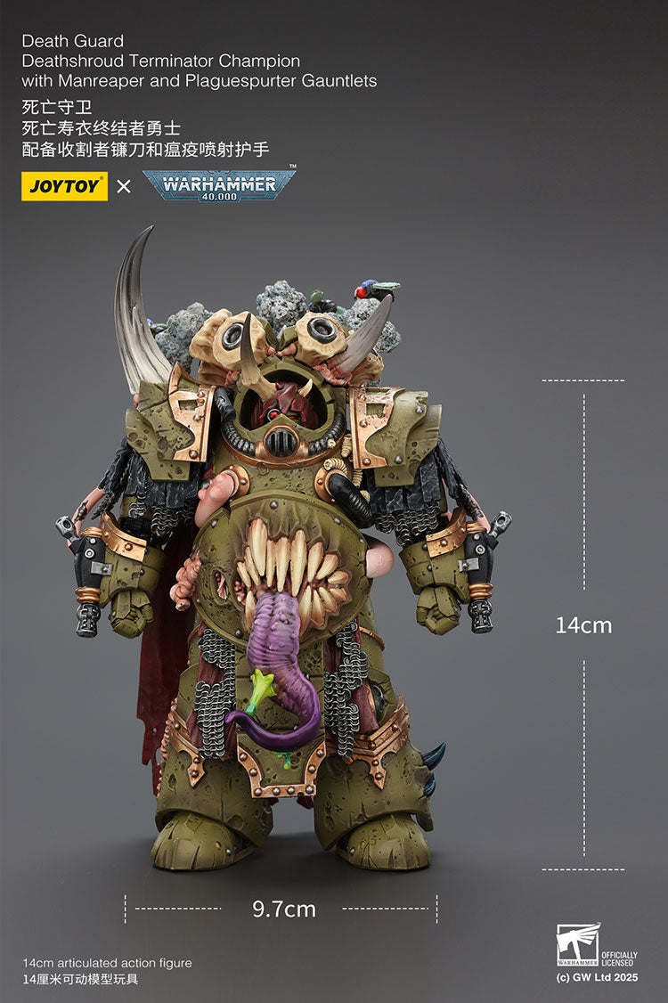 Joytoy Warhammer 40k Death Guard Deathshroud Terminator Champion