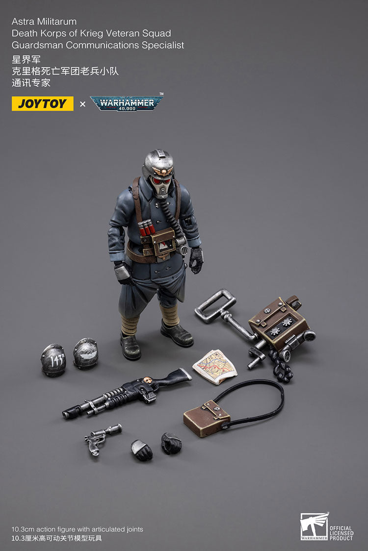 Warhammer Joytoy Death Korps of Kreig Veteran Squad Guardsman Communications Specialist