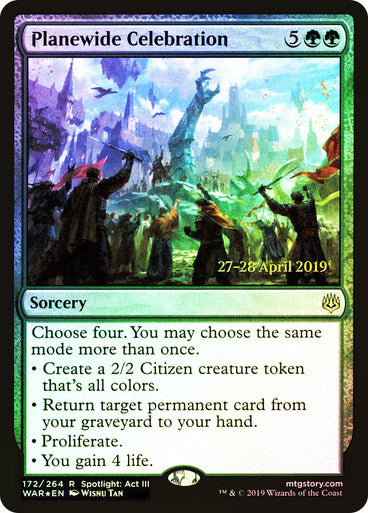 MTG - Planewide Celebration (Prerelease) (War of the Spark)