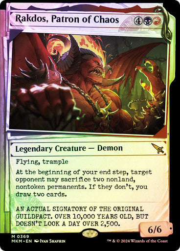 MTG - Rakdos. Patron of Chaos (Murders at Karlov Manor) FOIL