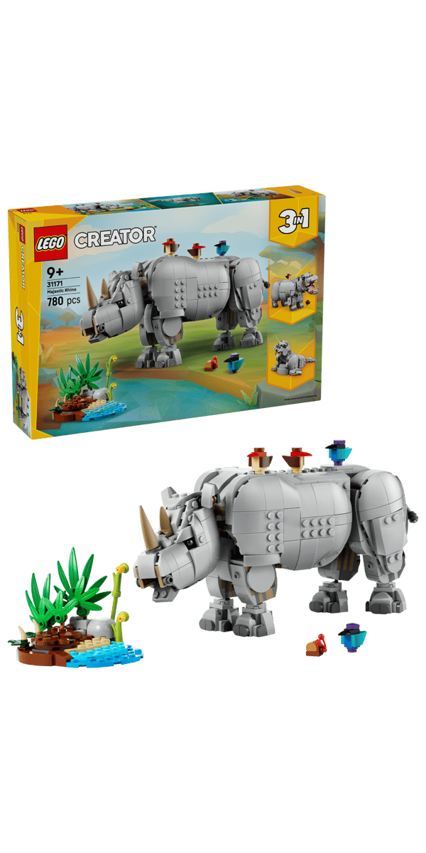LEGO Creator Majestic Rhino with Birds 3 in 1 31171