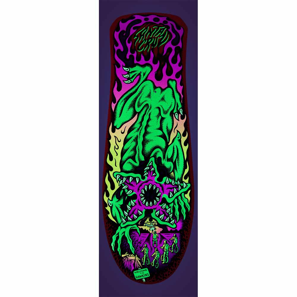 Stranger Things -  Santa Cruz Demogorgon Skateboard Deck 10.1in