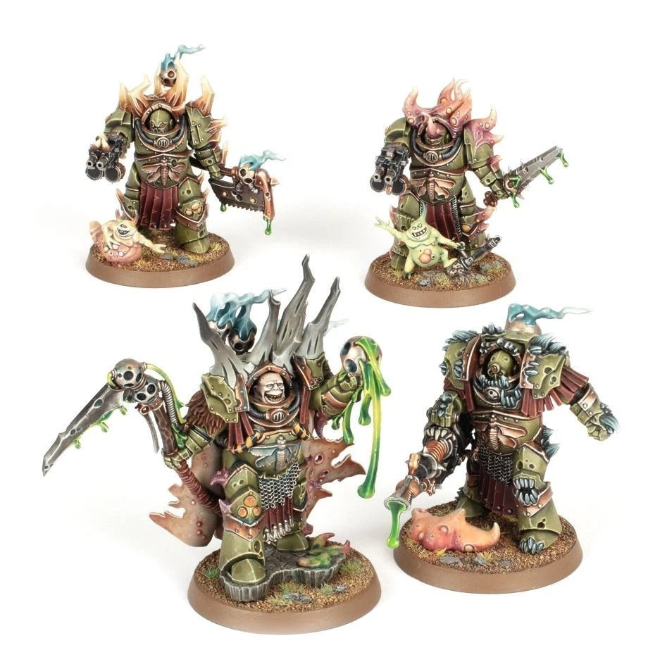 Warhammer 40k Death Guard Lord Felthius with tainted cohort NOS